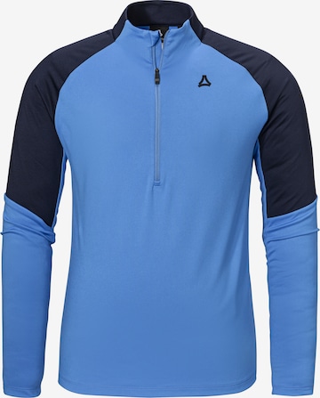 T-Shirt fonctionnel Schöffel en bleu : devant