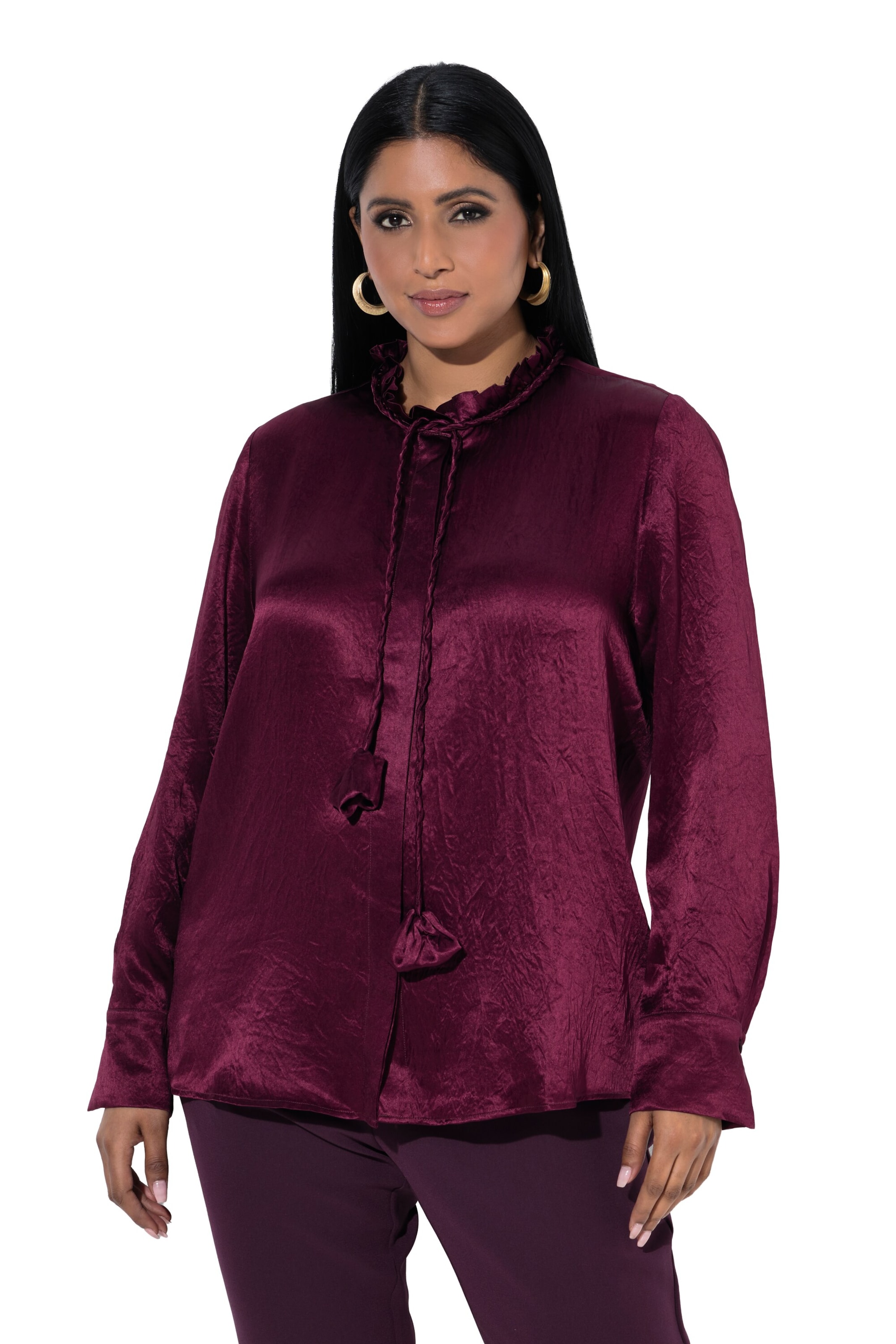 Ulla Popken Blouse in Purple: front