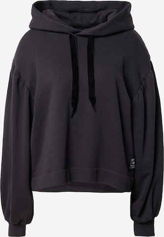 LEVI'S ® Bluzka sportowa 'Akane Rusched Hoodie' w kolorze czarny: przód