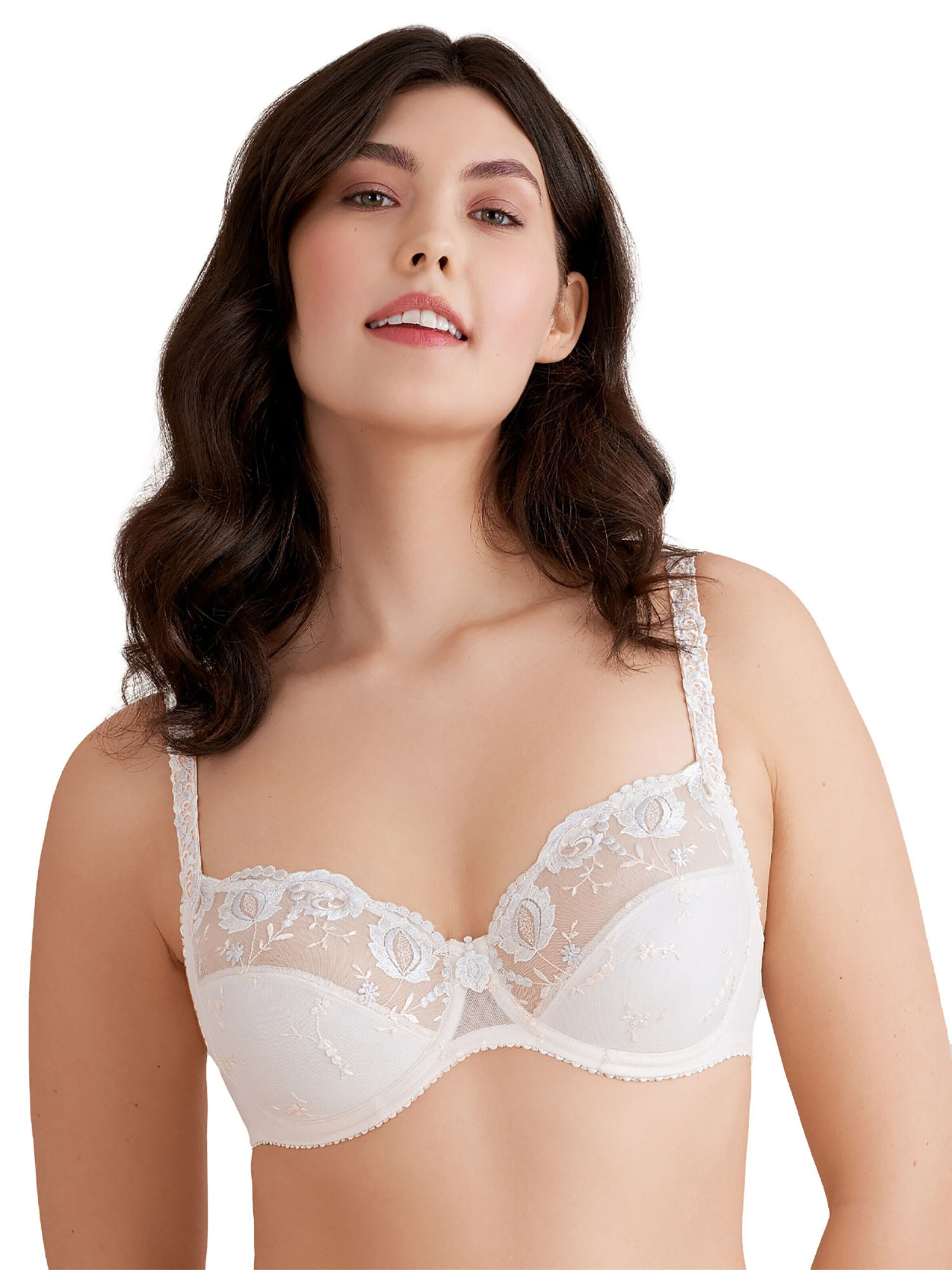 Conturelle Minimiser Bra in Pink: front