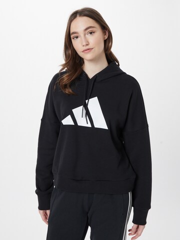 ADIDAS PERFORMANCE Sport sweatshirt i svart: framsida