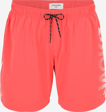 Jack & Jones Plus - Bermudas 'JPSTMAUI' en naranja: frente