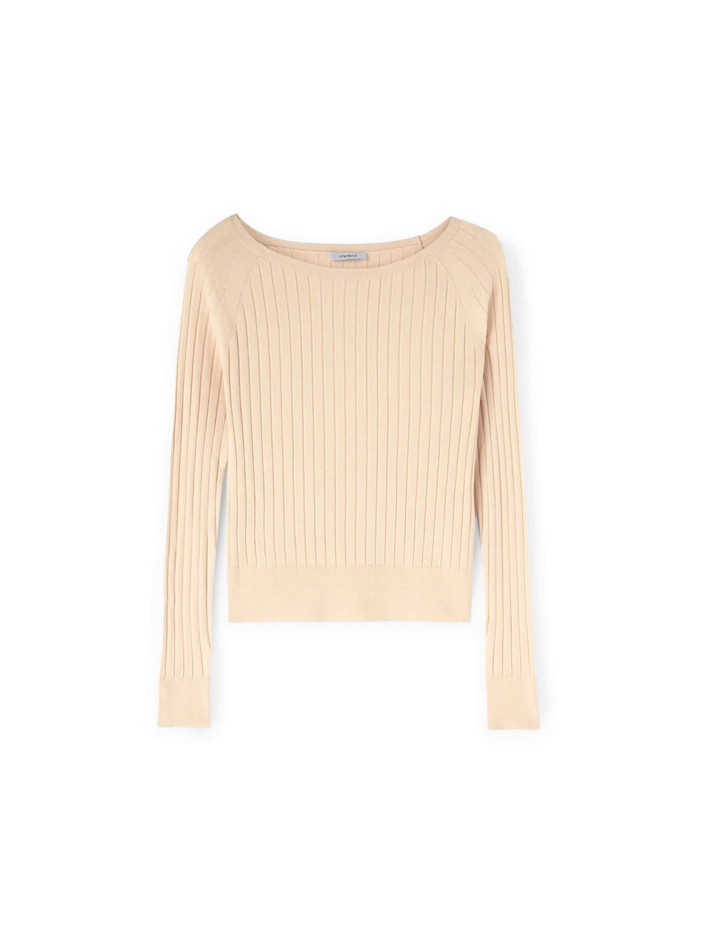 MOTIVI Pullover‌‌‌‌‌‌‌ in Beige: Vorderseite