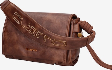 Borsa a spalla di Custo Barcelona in marrone: frontale
