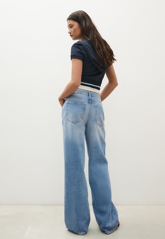 Wide leg Jeans di Bershka in blu