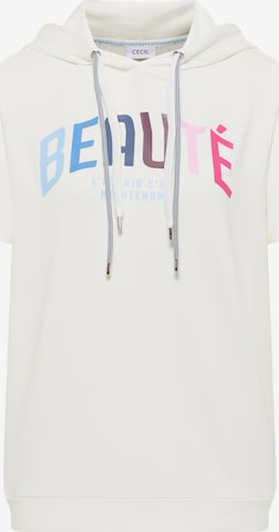 CECIL Sweatshirt in White: front
