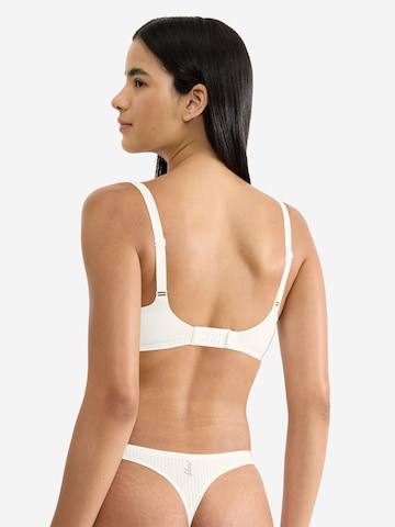 SLOGGI Bralette Bra ' Blue ZERO Feel Pure ' in White