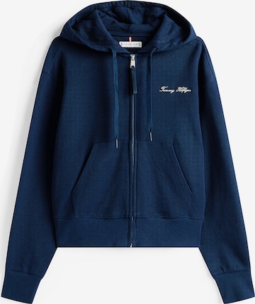Veste de survêtement TOMMY HILFIGER en bleu : devant