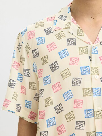 SELECTED Comfort fit Overhemd in Beige