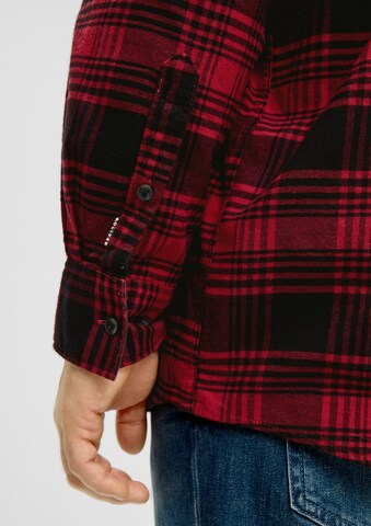 s.Oliver Men Big Sizes Regular Fit Hemd in Rot