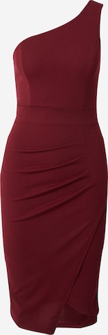 WAL G. - Vestido de tubo 'HAYDEN' en rojo: frente