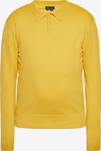 Pull-over boline en jaune : devant