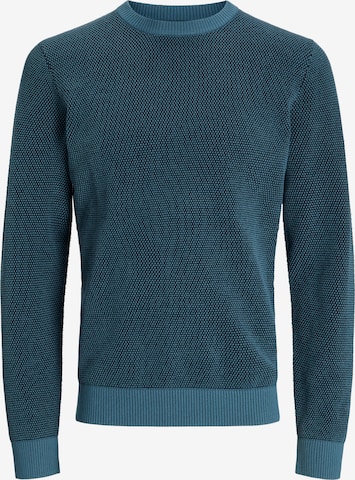 JACK & JONES Свитер 'JJEGlobe' в Синий: спереди