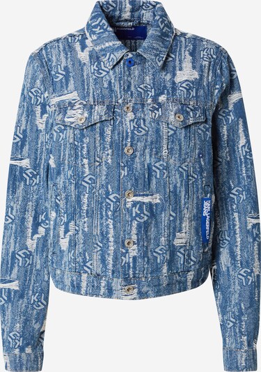 KARL LAGERFELD JEANS Φθινοπωρινό και ανοιξιάτικο μπουφάν σε μπλε ντένιμ / offwhite, Άποψη προϊόντος