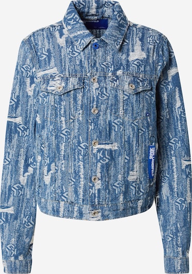 KARL LAGERFELD JEANS Between-Season Jacket in Blue denim / Off white, Item view