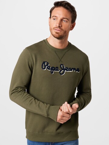 Felpa 'LAMONT' di Pepe Jeans in verde: frontale