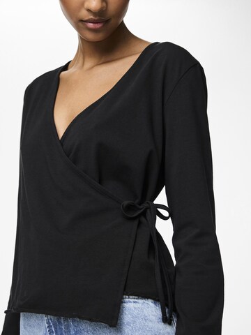 PIECES Top 'Georgina' in Schwarz