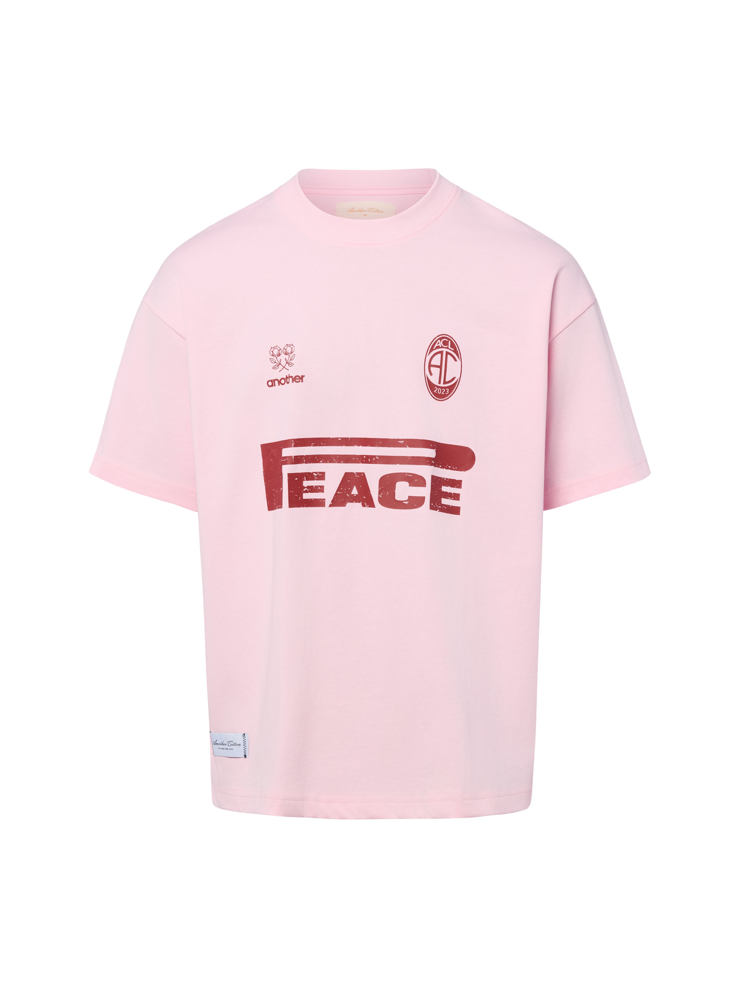 Another Cotton Lab Shirt 'Peace' in Pink: front