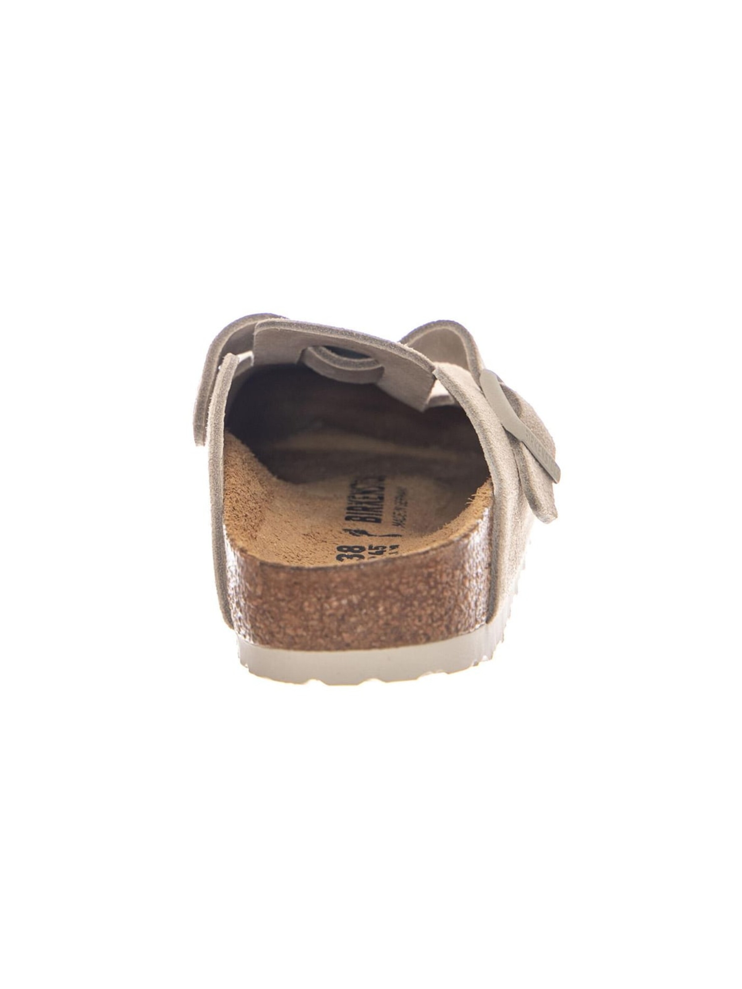 Sandales 'BOSTON SUEDE LEATHER NARROW FIT OYSTER' BIRKENSTOCK en blanc
