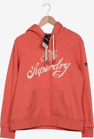 Superdry Sweatshirt & Zip-Up Hoodie in XL in Orange: front