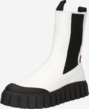 BUFFALO - Botas Chelsea 'Sunday' en blanco: frente