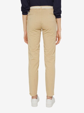 ESPRIT Regular Chino Pants in Beige