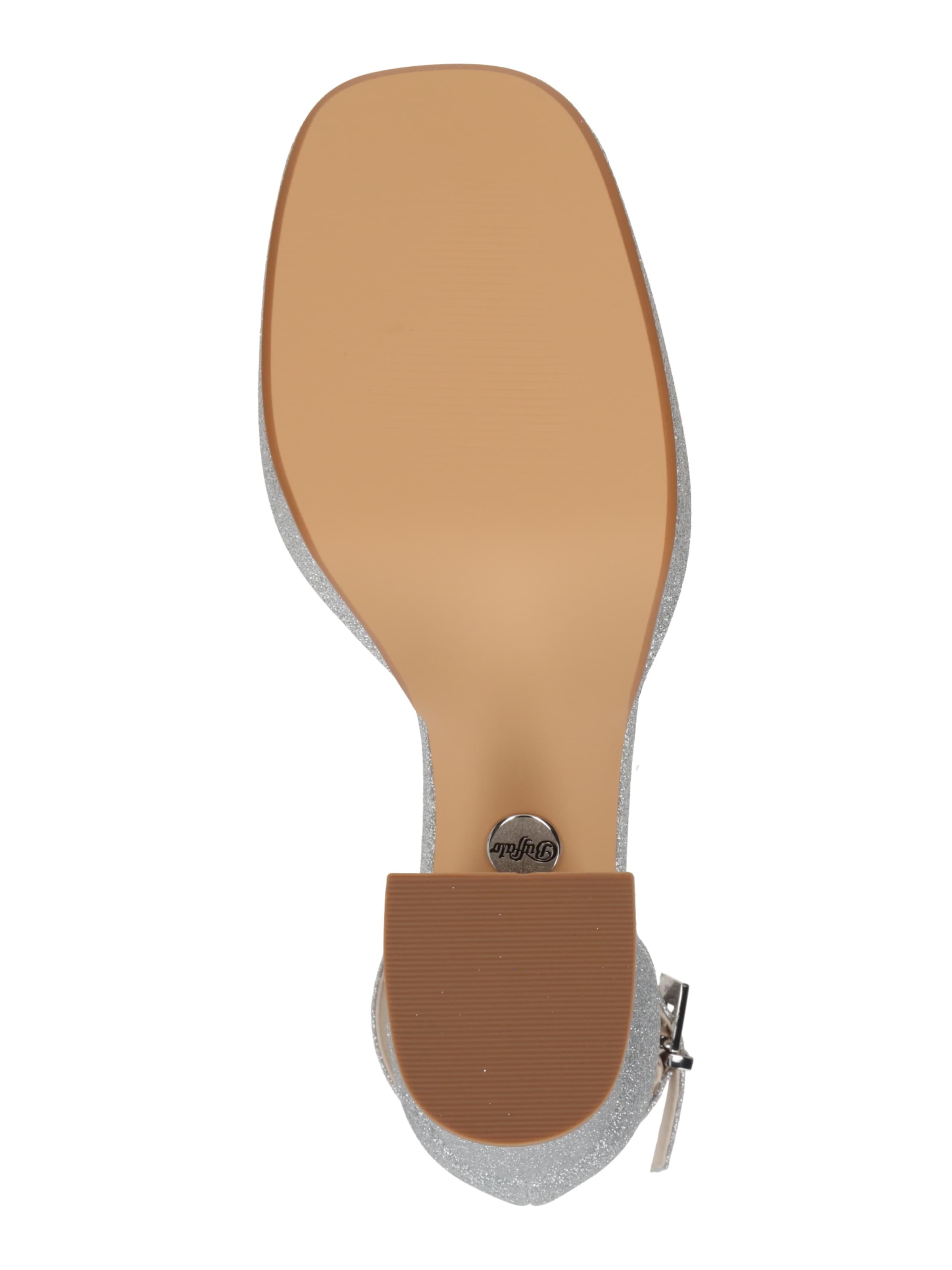 BUFFALO Páskové sandály 'May Neat' – stříbrná