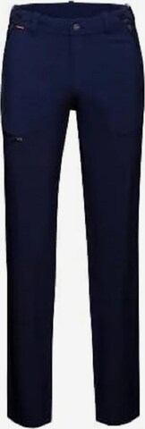 MAMMUT Regular Outdoor Pants in Blue: front