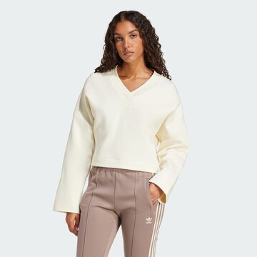 ADIDAS ORIGINALS Sweatshirt in White: front