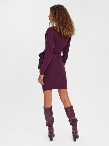 VERO MODA Knitted dress 'HOLLY' in Purple