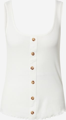 Stitch and Soul Top in White: front