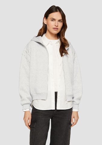 Veste de survêtement s.Oliver en gris : devant
