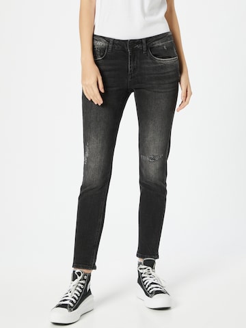 Goldgarn Skinny Jeans in Schwarz: predná strana