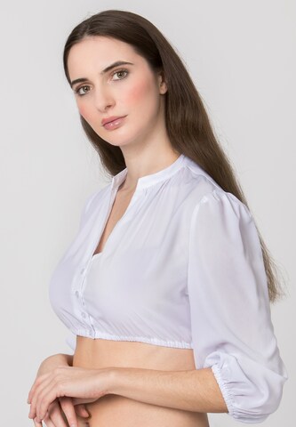STOCKERPOINT Trachtenbluse 'Florina' in Weiß
