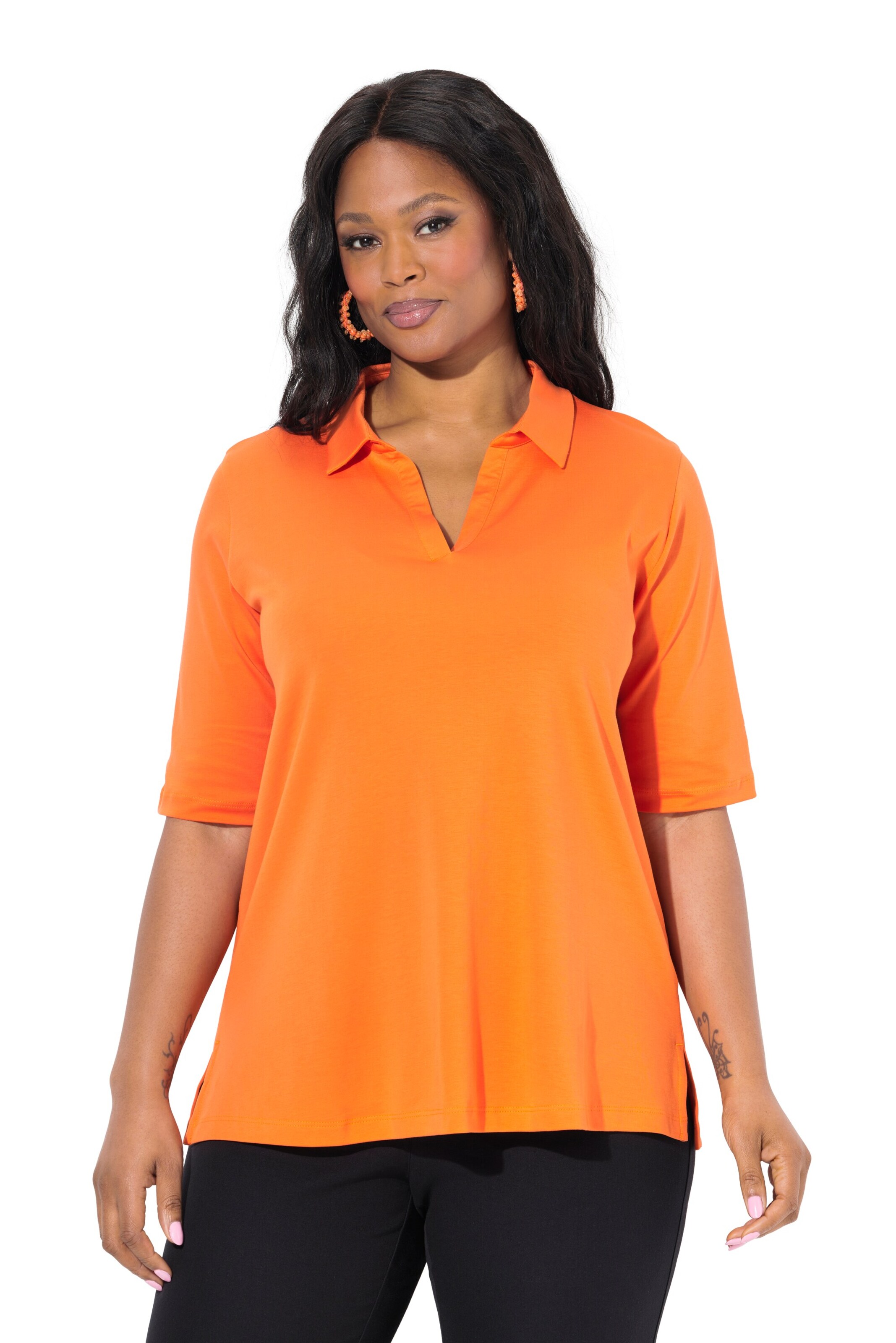 Ulla Popken Shirt in Orange: front