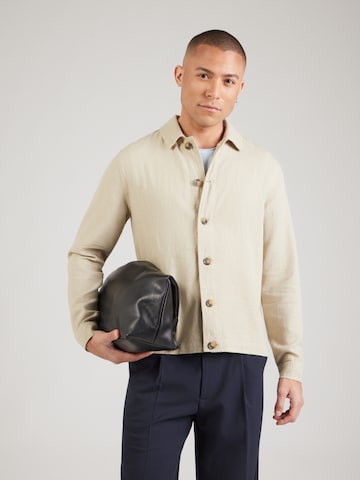 Regular fit Camicia 'Peter Lino' di GABBA in verde: frontale