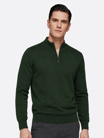 ALLTHEMEN Pullover 'Maschenzug'‌‌‌‌‌‌‌‌‌ in Grün: Vorderseite