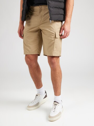 Only & Sons Regular Cargo trousers in Beige: front