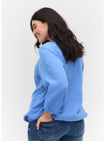 Zizzi - Blusa 'XPANO' em azul