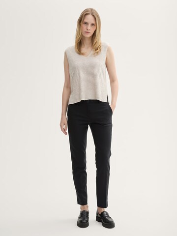 TOM TAILOR Slimfit Hose 'Mia' in Schwarz