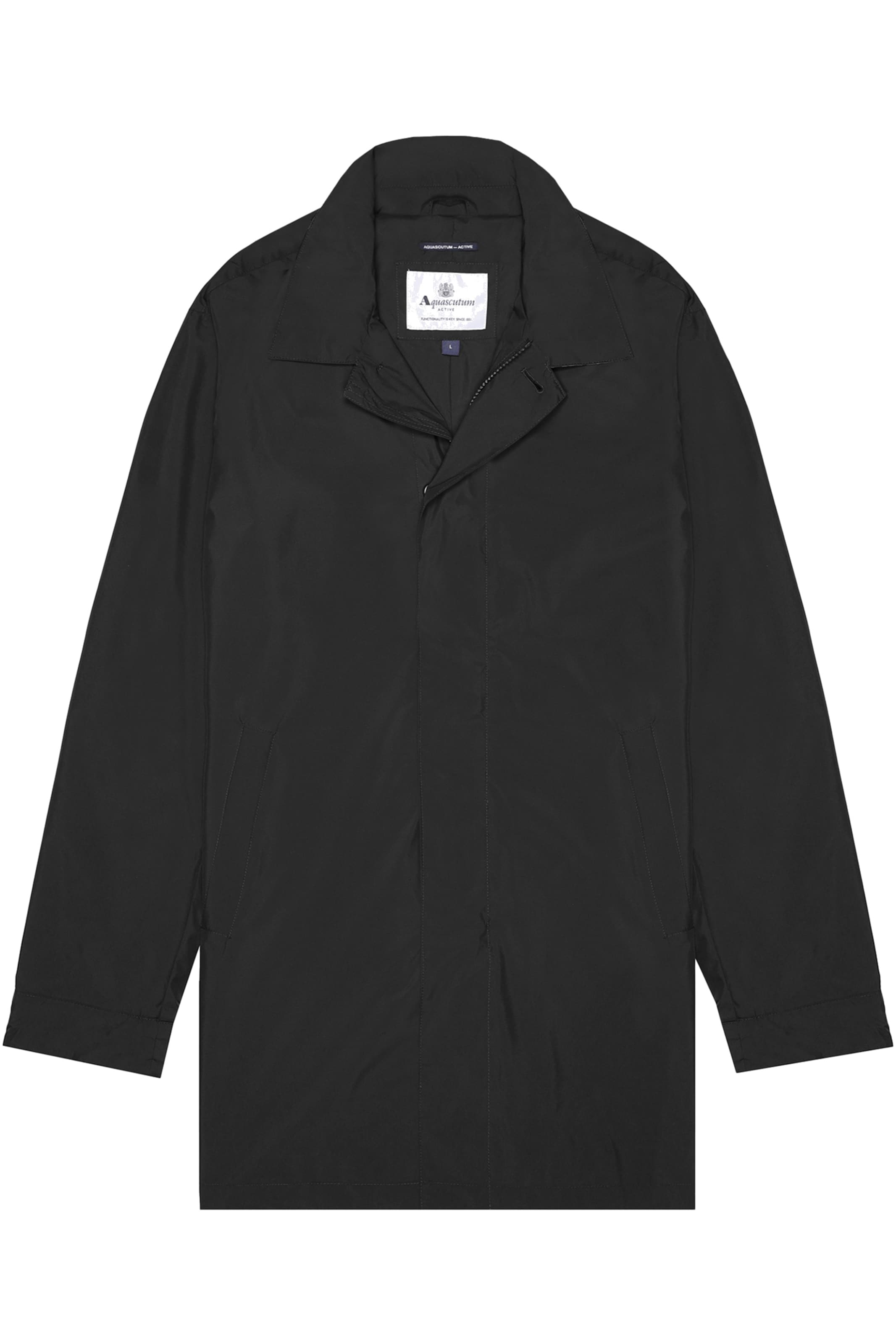 Aquascutum Active Übergangsparka in Schwarz: Vorderseite
