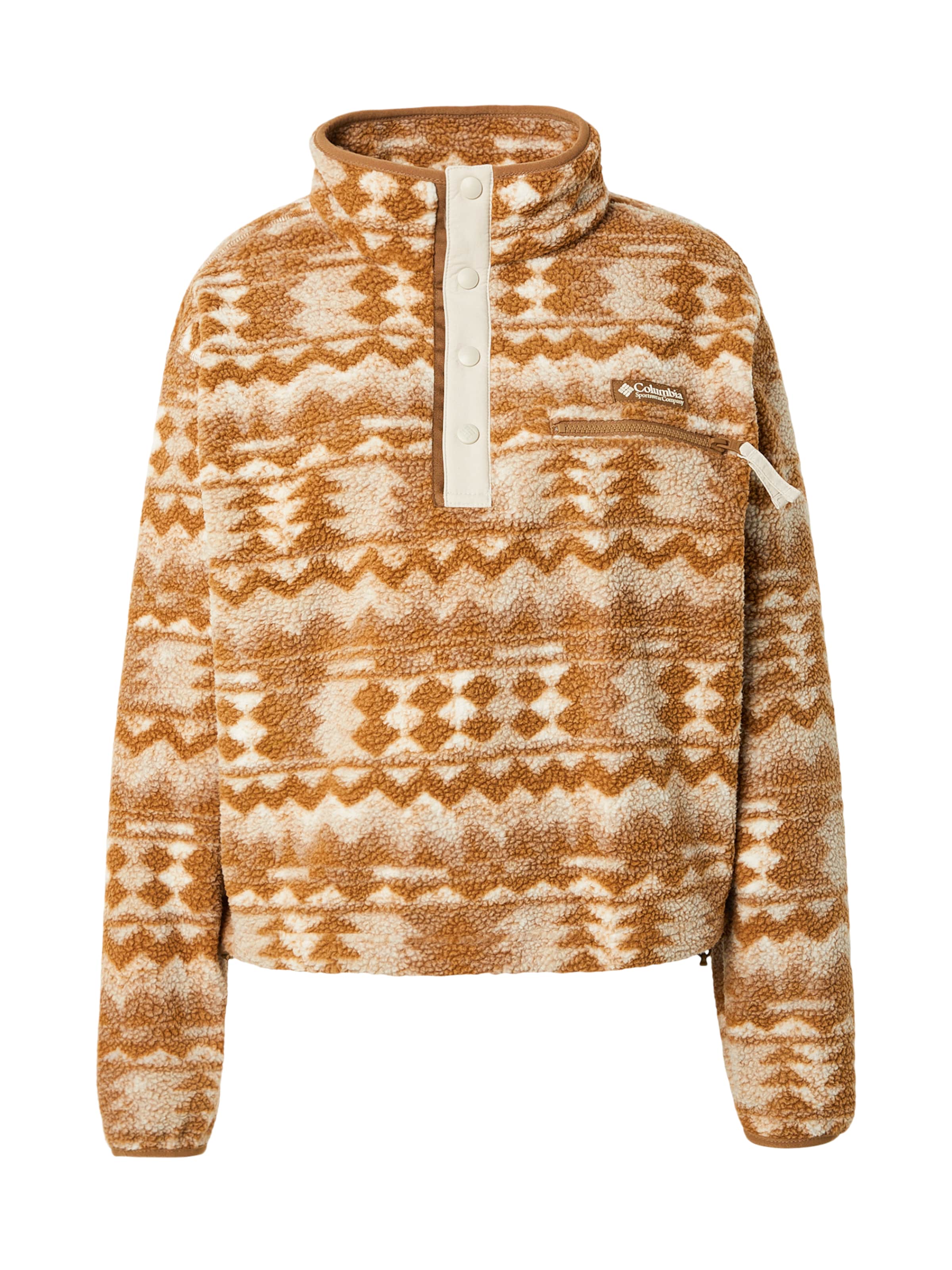 COLUMBIASportski pulover 'Helvetia™ II' - smeđa boja: prednji dio