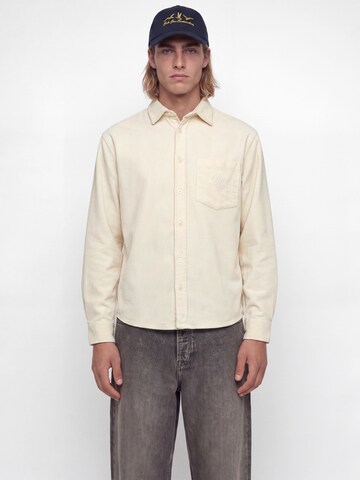 JACK & JONES Comfort fit Button Up Shirt 'JORFREDERIKSBERG' in White: front