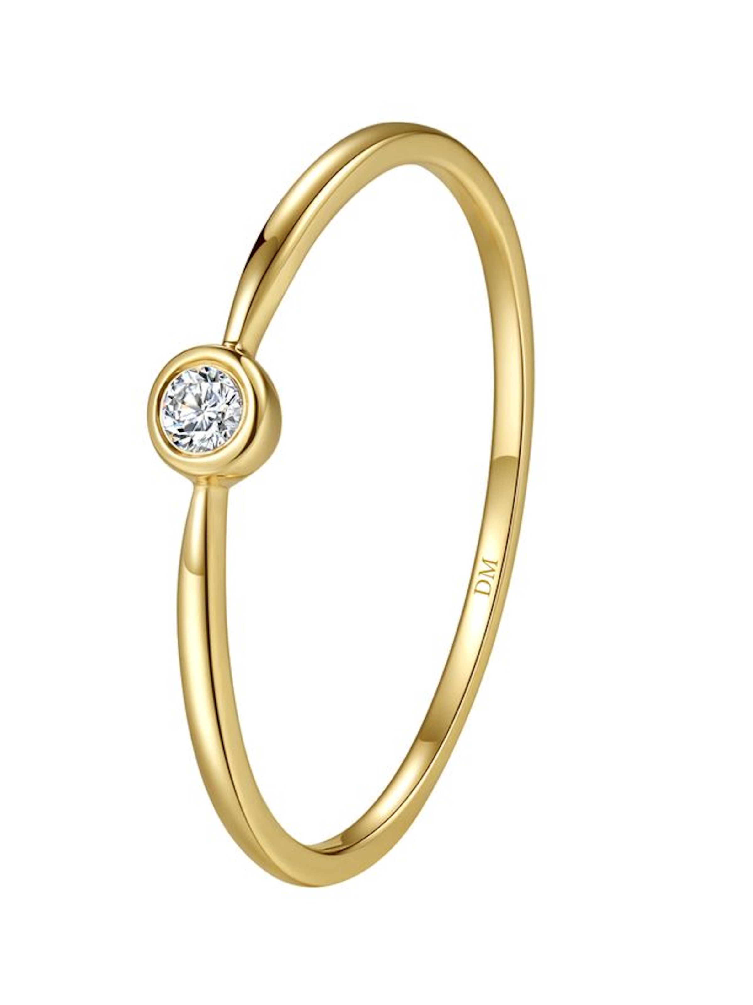 Dear Me Ring in Goud: voorkant
