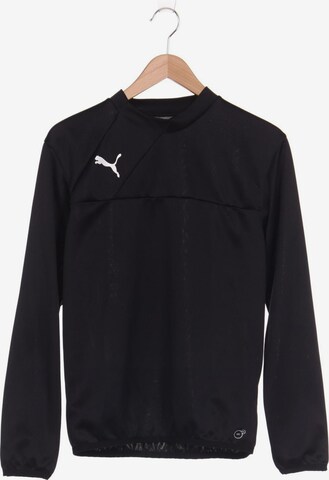 PUMA Sweatshirt & Zip-Up Hoodie in S in Black: front