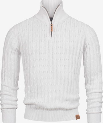 INDICODE JEANS Pullover ' Hector ' in Weiß: Vorderseite