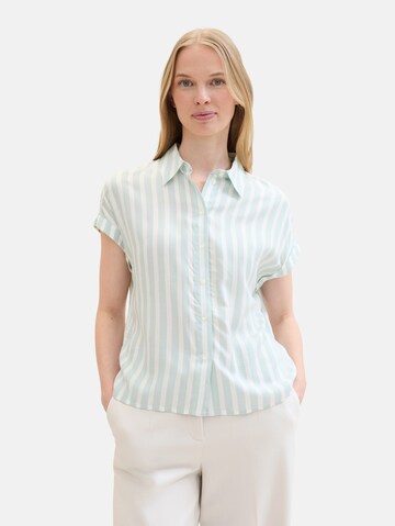 TOM TAILOR - Blusa em verde: frente