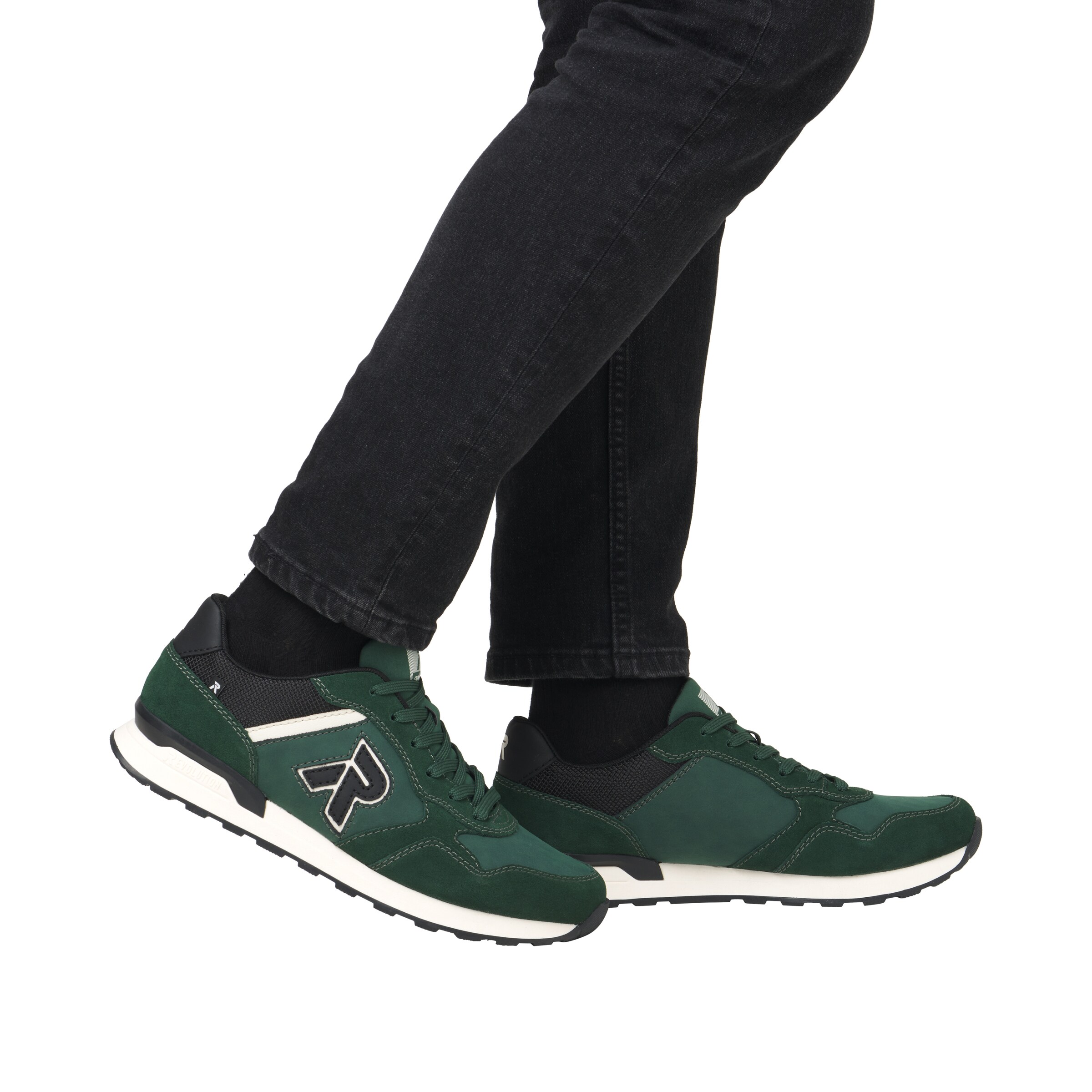 Baskets basses Rieker Sport en vert