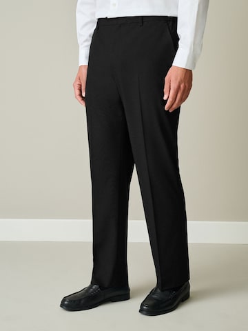 Next Regular Trousers with creases 'Motionflex' in Black: front