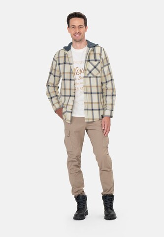 Key Largo Comfort Fit Πουκάμισο 'CATANIA' σε μπεζ